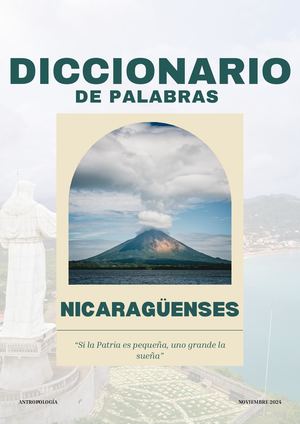 Diccionario de palabras nicaragüenses