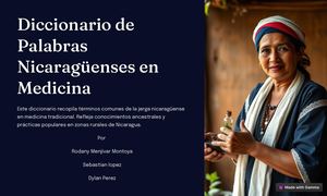 Diccionario De Palabras Nicaraguenses