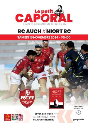 RC Auch / Niort RC - samedi 16 novembre 2024