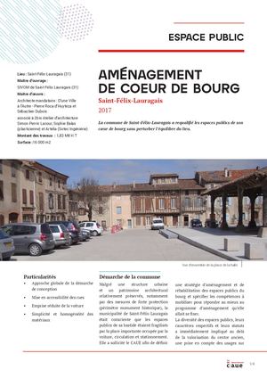 Espace public - Aménagement de cœur de bourg