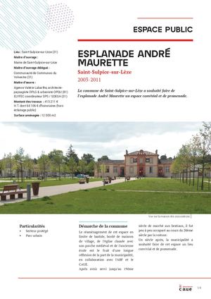 Espace public - Réaménagement d'une esplanade