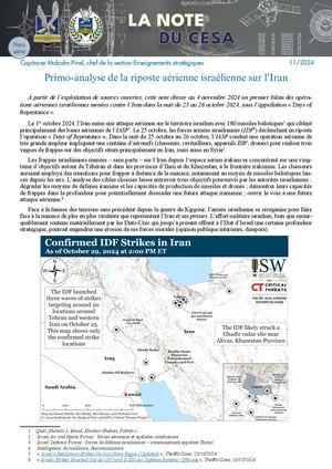 LA NOTE DU CESA - HORS SERIE - RIPOSTE ISRAELIENNE