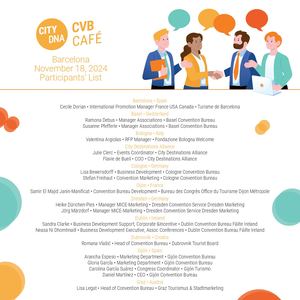 CityDNA CVB Café Barcelona 2024 - Participants' List