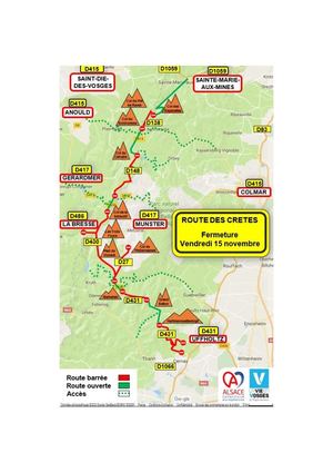 Carte Route Des Crêtes