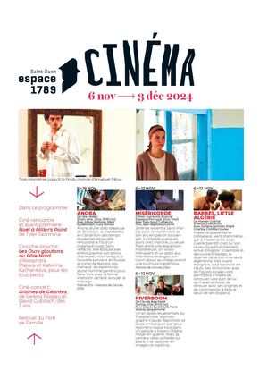 Programme Cinéma Espace 1789 Novembre 2024