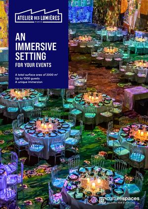 Receptions brochure Atelier des Lumières