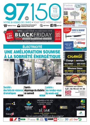 Journal le 97150 - Edition du vendredi 15 novembre 2024 - N°854