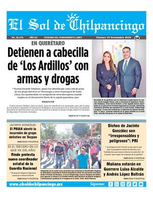 El Sol De Chilpancingo 15 Noviembre 2024