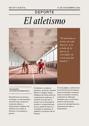 revista digital atletismo
