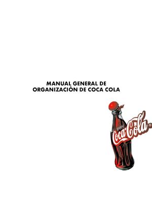 Manual General De Organización De Coca Cola