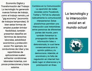 La Tecnología Y La Interacción Social En El Mundo Actual