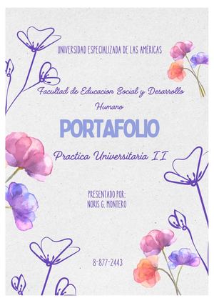 Portafolio Noris Montero