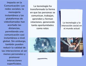La Tecnología Y La Interacción Social En El Mundo Actual