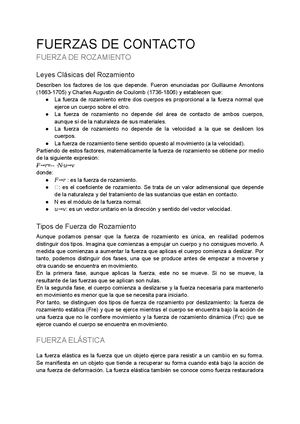 Fuerzas De Contacto