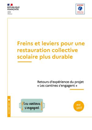 Rex Freins Leviers Pour Une Restauration Collective Scolaire Plus Durable