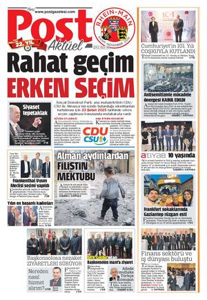 Post Gazetesi Rhein-Main KASIM 2024