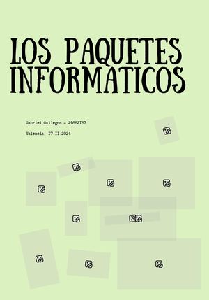 Los paquetes informaticos
