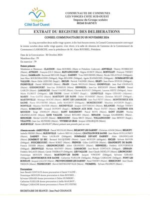 Délib CC 05 Novembre 2024