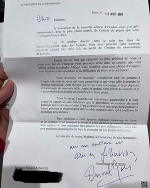 Lettre du président de la République