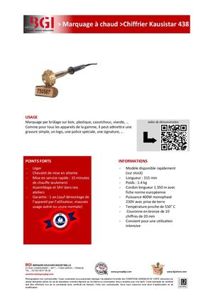 Chiffrier Kausistar 438