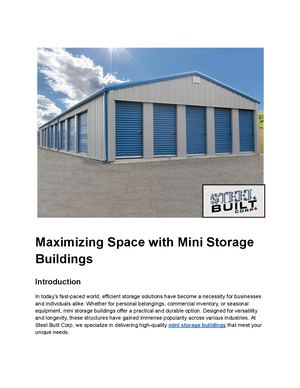 Mini Storage Building Embrioder File Calaméo - Mini Storage Buildings