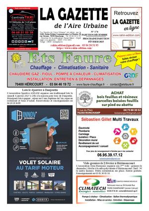 La Gazette de l' Aire Urbaine n°176