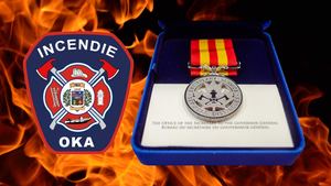 Cérémonie (Médailles des pompiers) 2024