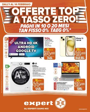 Volantino Expert Offerte Top a Tasso Zero