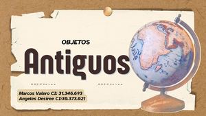 Monografia Objetos Antiguos Historia. Historia DI1-2024