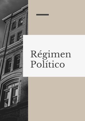 Regimenes Políticos Cartilla