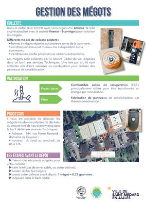 Fiche : gestion des mégots