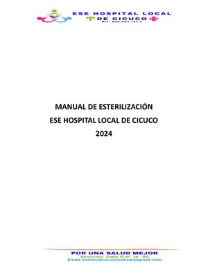 Manual De Esterilización