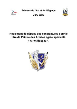 Règlement des candidatures