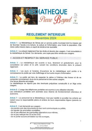 Reglement Interieur Nove 2024