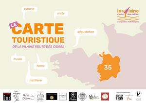 Carte La Vilaine, Route des cidres - nov. 2024