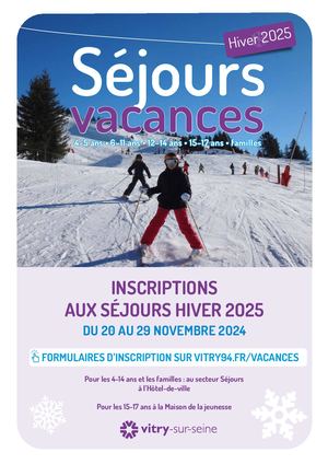 Catalogue Sejours Vacances Hiver 2025