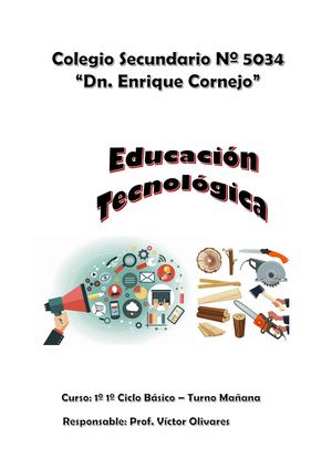 Educ Tecnológica 1º 1º Tm Cartilla Unidad 2