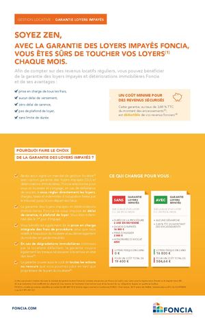 Garantie Des Loyers Impayes Foncia