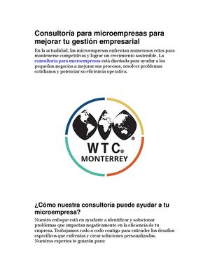 Consultoría Para Microempresas Para Mejorar Tu Gestión Empresarial