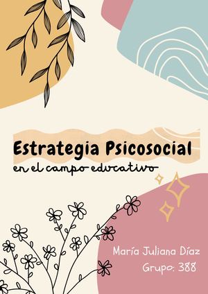 Fase 4 - Estrategia Psicosocial en el Campo Educativo