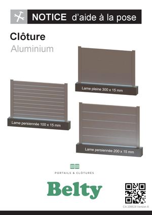 Notice Clôture Belty