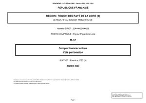 Compte financier unique 2023