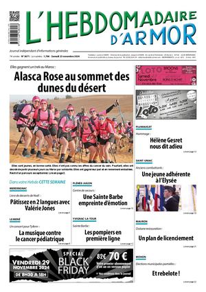 L'Hebdomadaire d'Armor n°3671 du samedi 23 novembre 2024