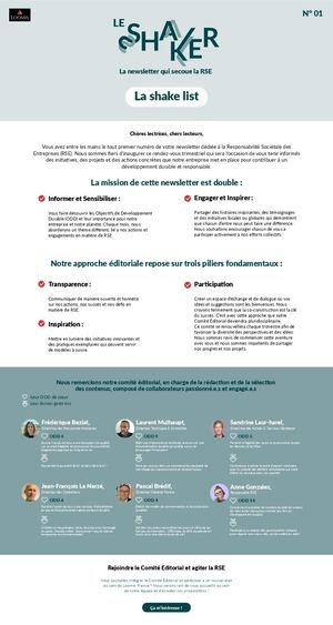 Loomis Newsletter Le Shaker Shake List