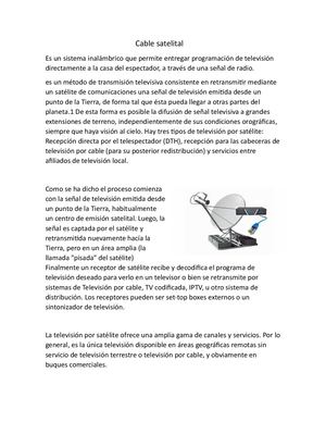Cable Satelital