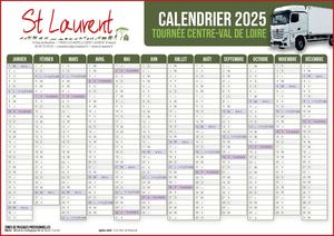 Calendrier Centre Val De Loire 2025
