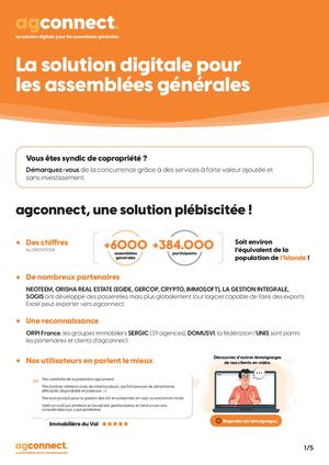 Présentation commerciale Agconnect