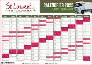 Calendrier Normandie 2025