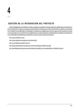 PMBOOK - Capítulo 4 - Gestión de la integración del proyecto