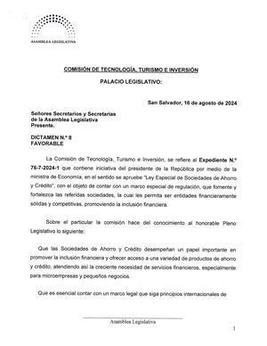 Ley De Sociedades De Cooperativas De Ahorro Y Crédito